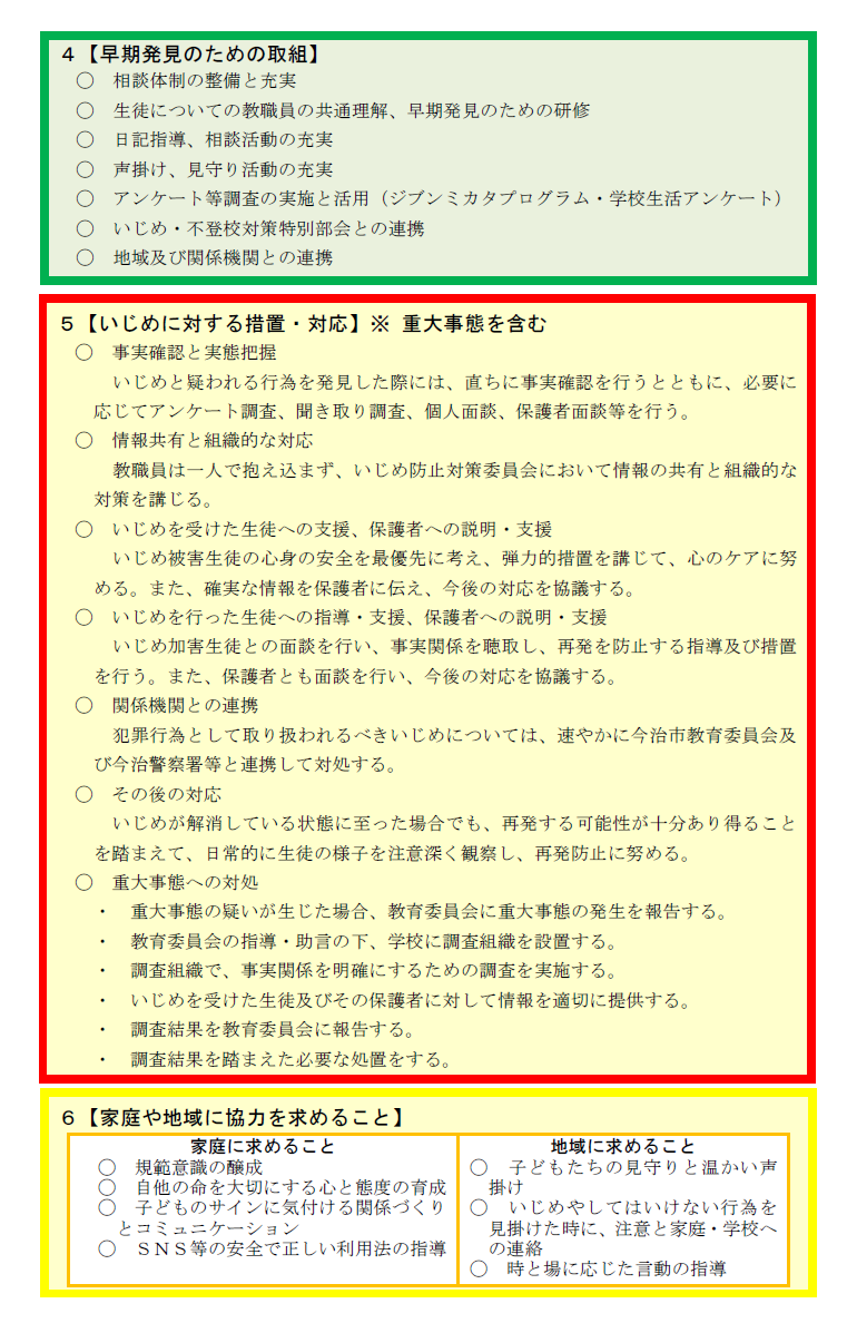 学校いじめ防止基本方針２